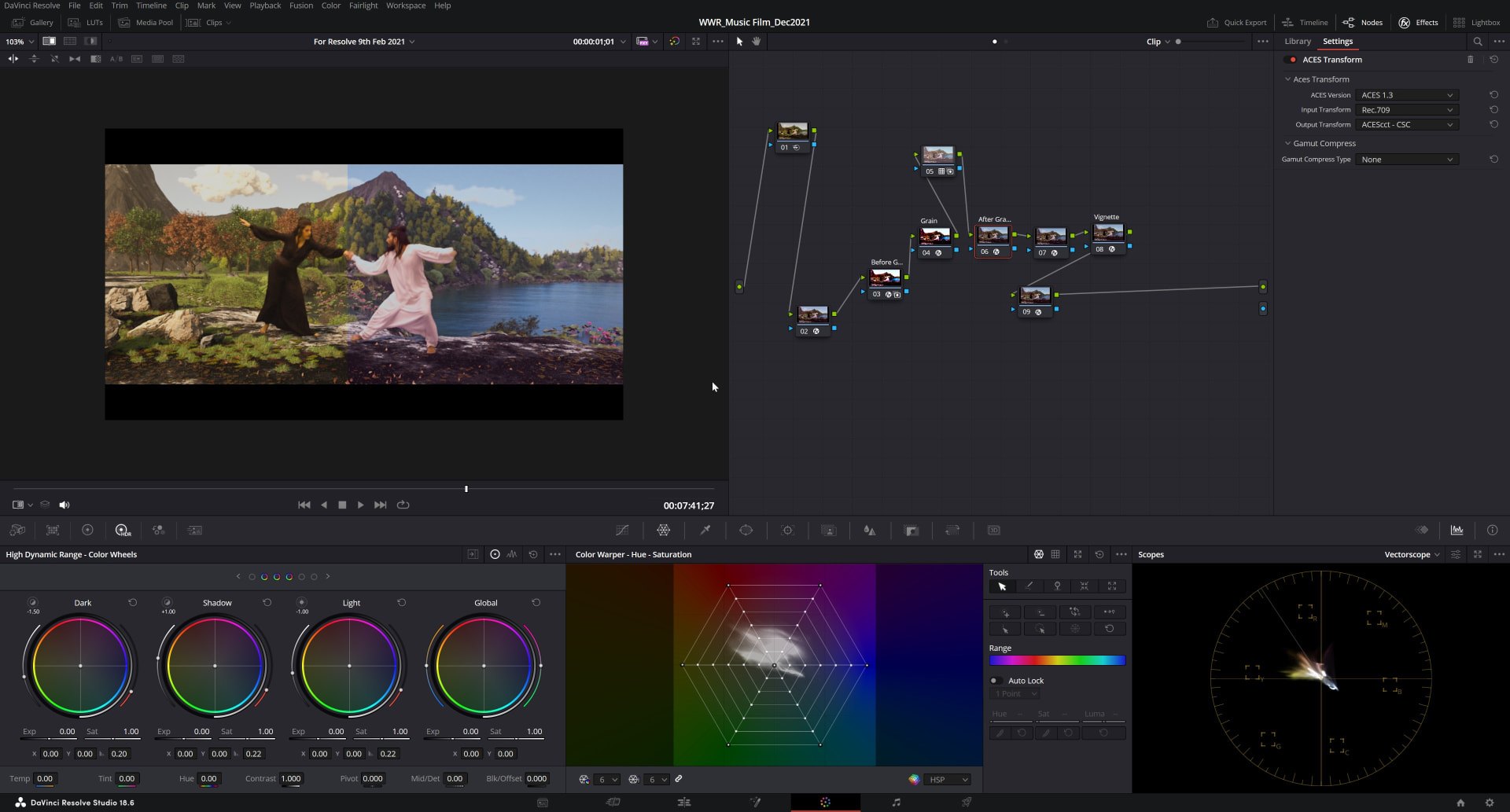 Colour grading